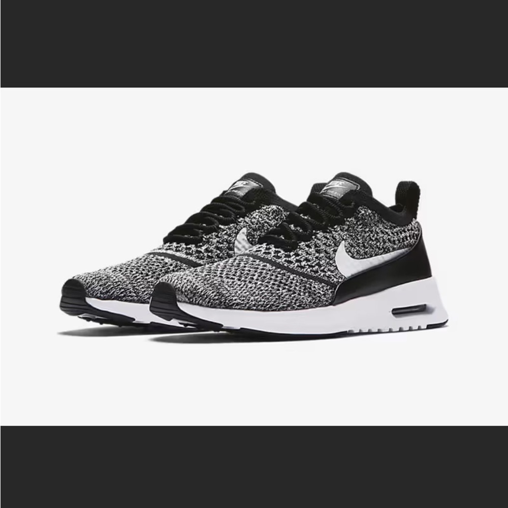 Nike Air Max Thea Ultra FK Athleisure Minimalist Sneakers Black White ‘Oreo’ 8.5 - Picture 1 of 12